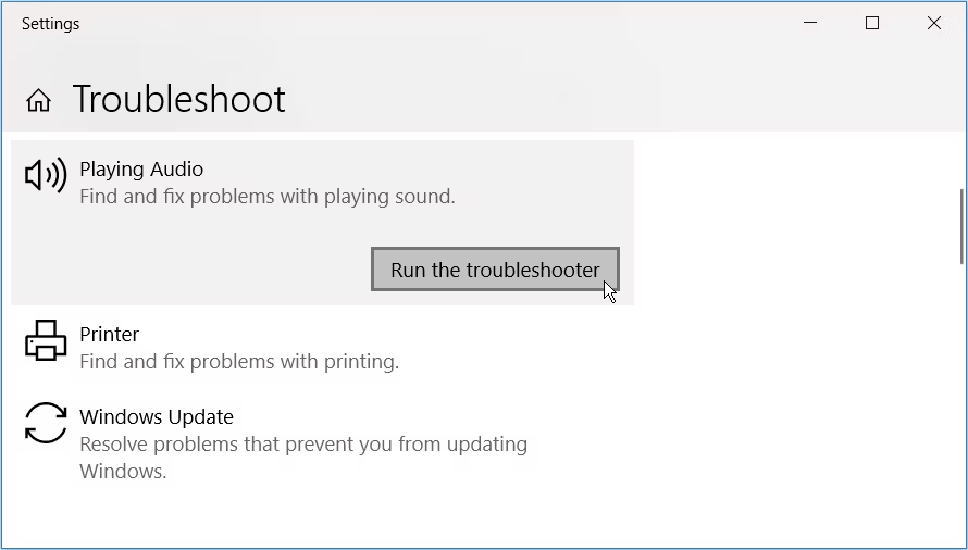troubleshooter