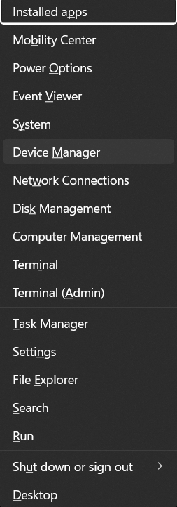 quick-links-device-manager