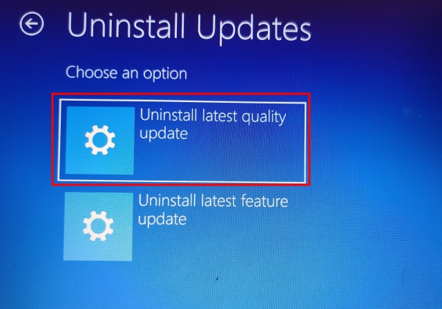 uninstall-latest-quality-update
